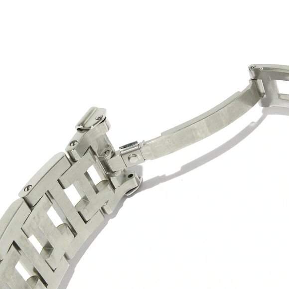 Auth HERMES Clipper Chronograph CL1.320 1****** Silver Gold Unisex Wrist Watch - Picture 8 of 12